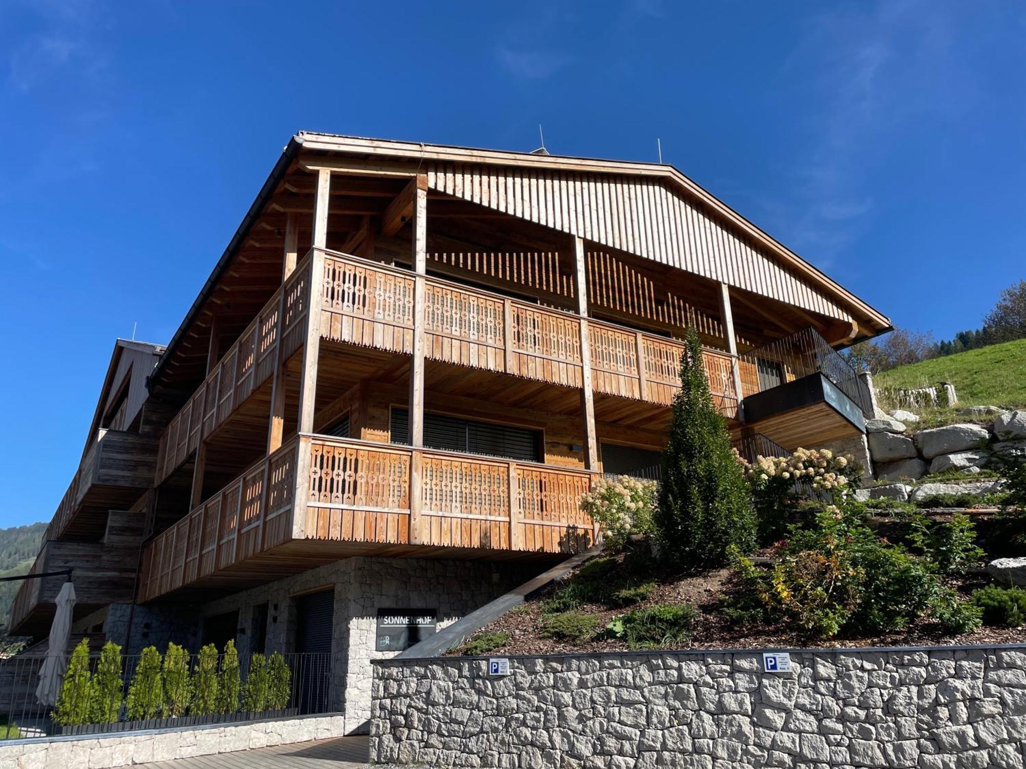 Exclusives Apartment Im Sonnenhof Moos Sexten Exterior foto